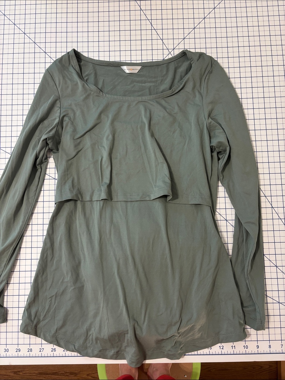 Kindred Bravely Sage Green Long Sleeve Nursing Top and Leggings